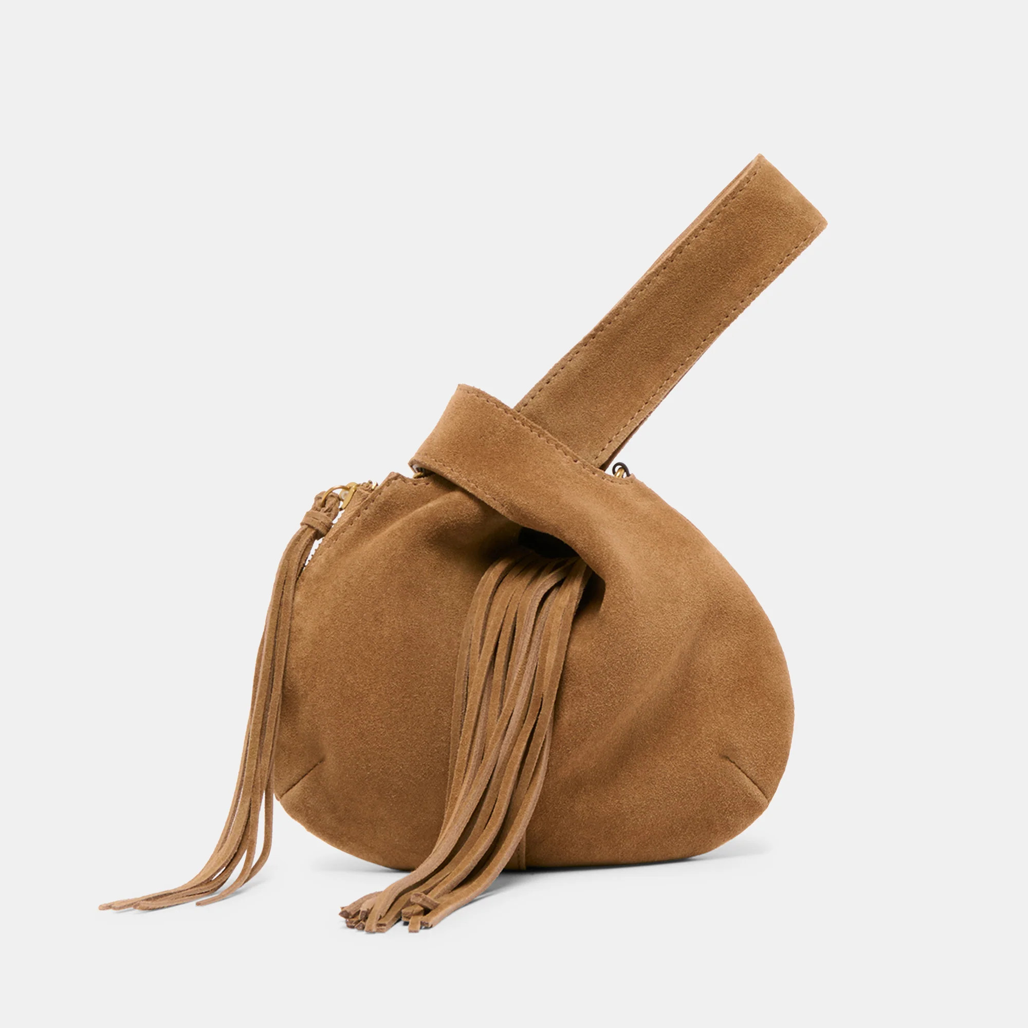 Zury Camel Suede Handbag | Dolce Vita | DolceVita.com