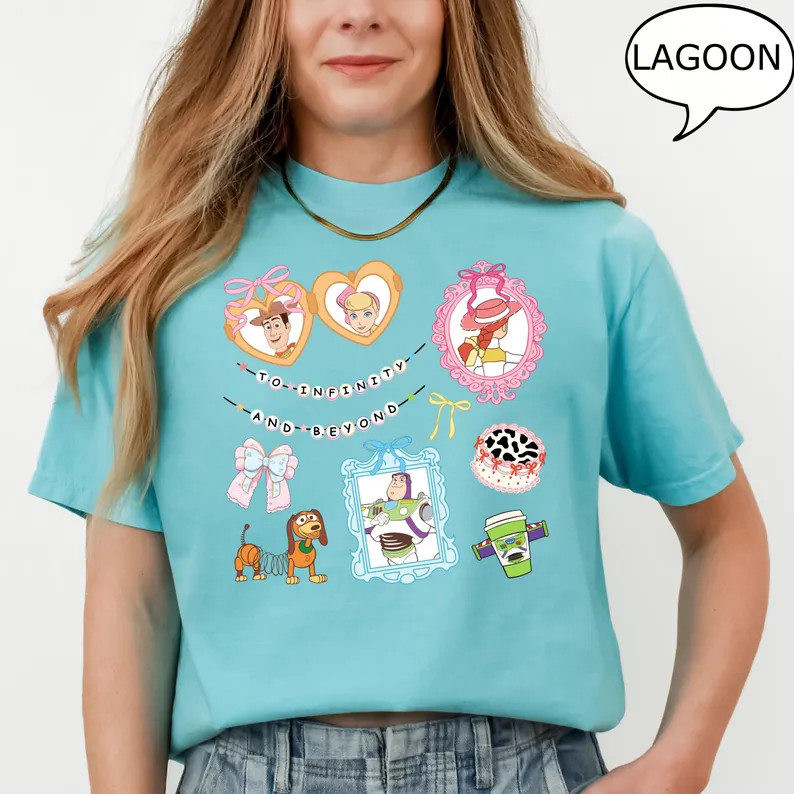 Comfort Colors® Coquette Toy Story T-Shirt, Disney Toy Story Shirt, Coquette Bow Shirt, Disney F... | Etsy (US)