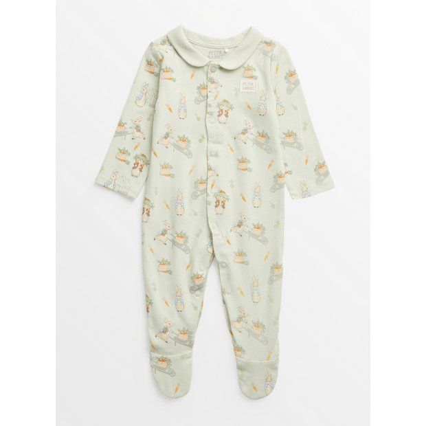 Peter Rabbit Green Sleepsuit Up to 1 mth tuc143733578 | argos.co.uk