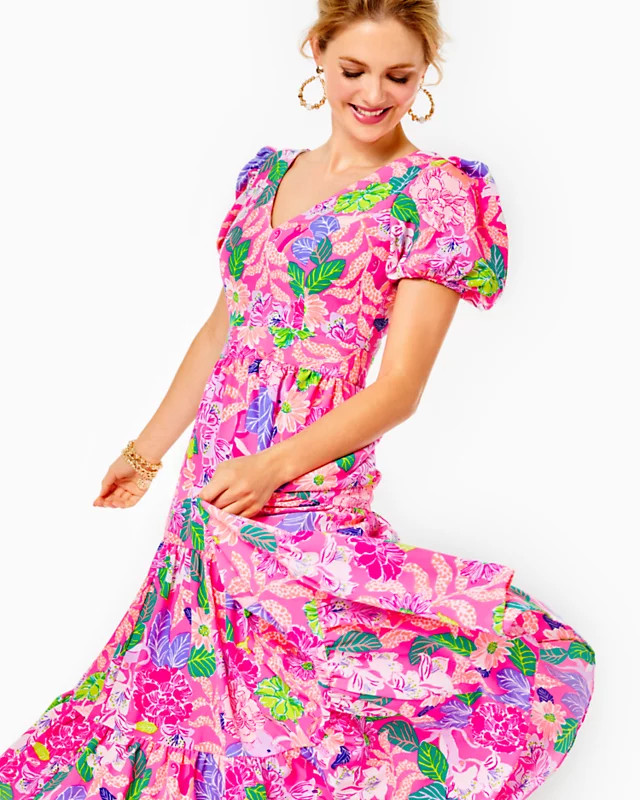 Grace Tiered Midi Dress | Lilly Pulitzer