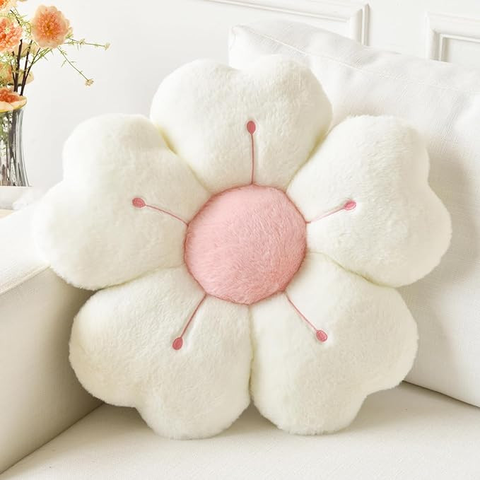 Flower Pillow, Flower Shaped Pillow Decorative Throw Pillows for Bed Couch, Cute Daisy Pillow Dor... | Amazon (US)