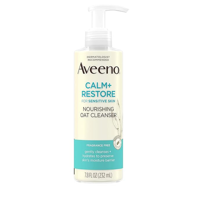 Aveeno Calm and Restore Nourishing Oat Cleanser - 7.8 fl oz | Amazon (US)