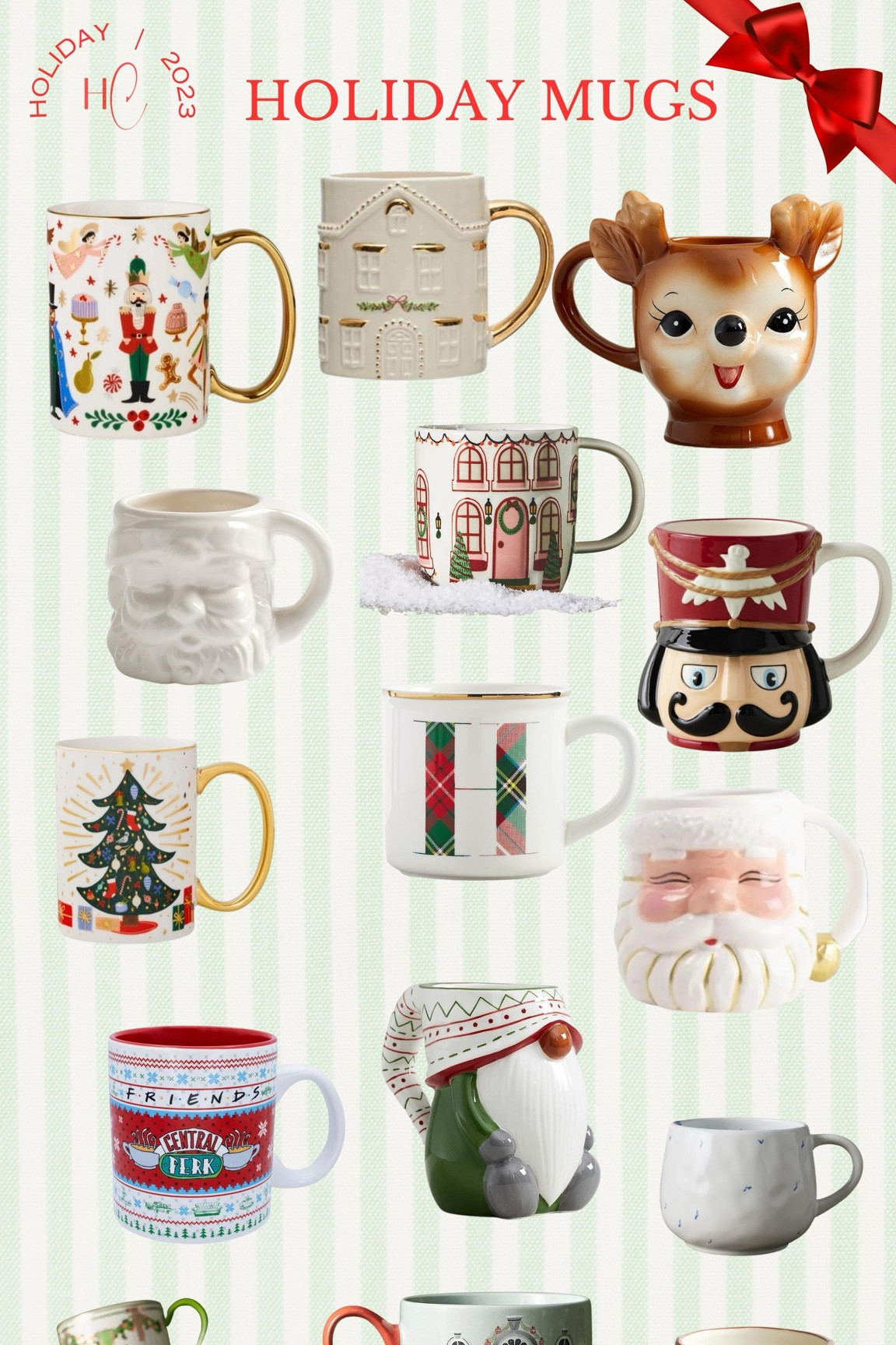 Looking for the perfect holiday mug to sip your coffee or hot cocoa from? Here is a round up of some of the cutest holiday mugs around! 

Holiday Mugs / Christmas Mugs / Santa Mugs / Rudolph Mug / Pottery Barn Christmas Mug / Holiday Decor / Christmas Decor / Holiday Accents / Christmas Accents 


#LTKSeasonal #LTKHoliday #LTKhome