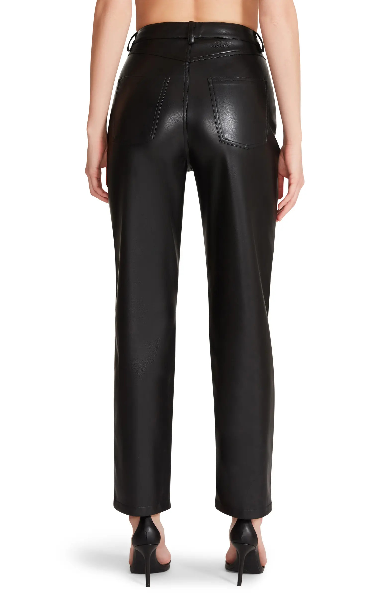 Take A Break Faux Leather Ankle Pants | Nordstrom
