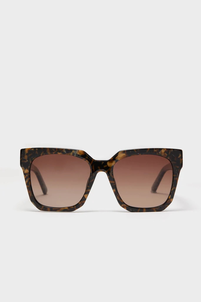 Glitter Tortoise Ariana Polarized Sunglasses | Tuckernuck (US)