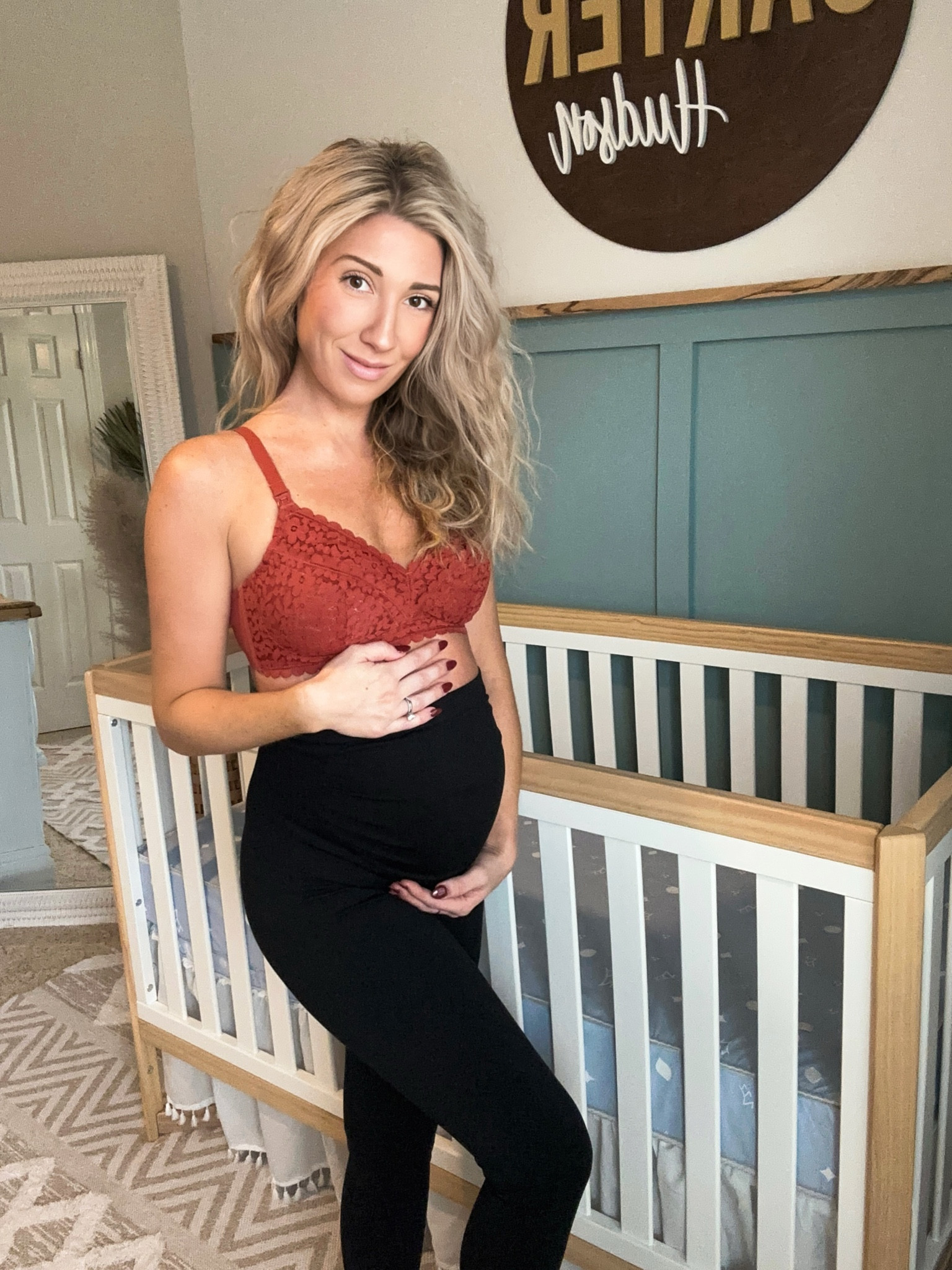  I started collecting goodies for my labor and delivery bag! This one was a great find 🤎 Wearing @momandaofficial Lace Hands Free Pumping Bra. I got this style and the Lace Plunge Nursing Bralette! The fun lace detail makes me feel cute and confident 👏🏻 So chic compared to most pumping and nursing bras! 

Pumping bra 
Nursing bra 
Labor essentials 
Labor bag 

#LTKFind #LTKbaby #LTKbump