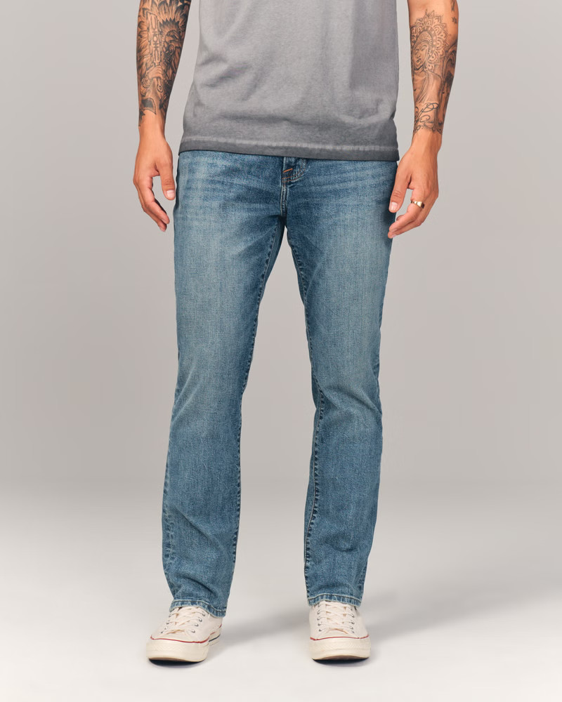 Athletic Straight Jean | Abercrombie & Fitch (US)