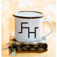 Personalized Cattle Brand Camping Mug, Ranch Enamel Camp Custom Mug Rancher Gift, Coffee For Cowboy, Farm | Etsy (US)