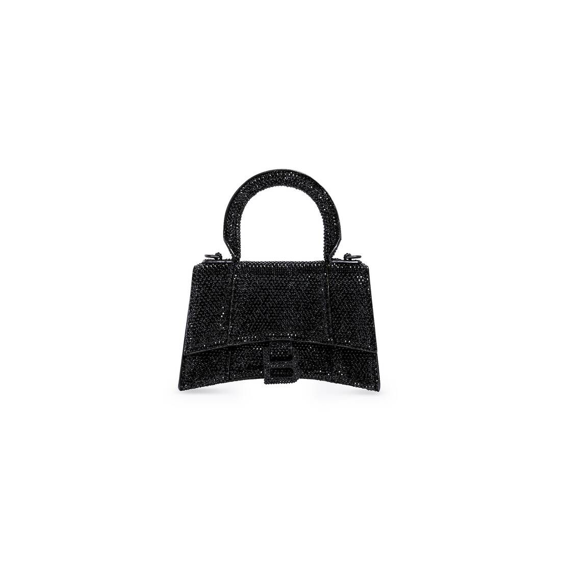 hourglass xs handbag with rhinestones | Balenciaga
