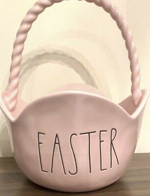 Pink Ceramic Easter Basket | eBay US