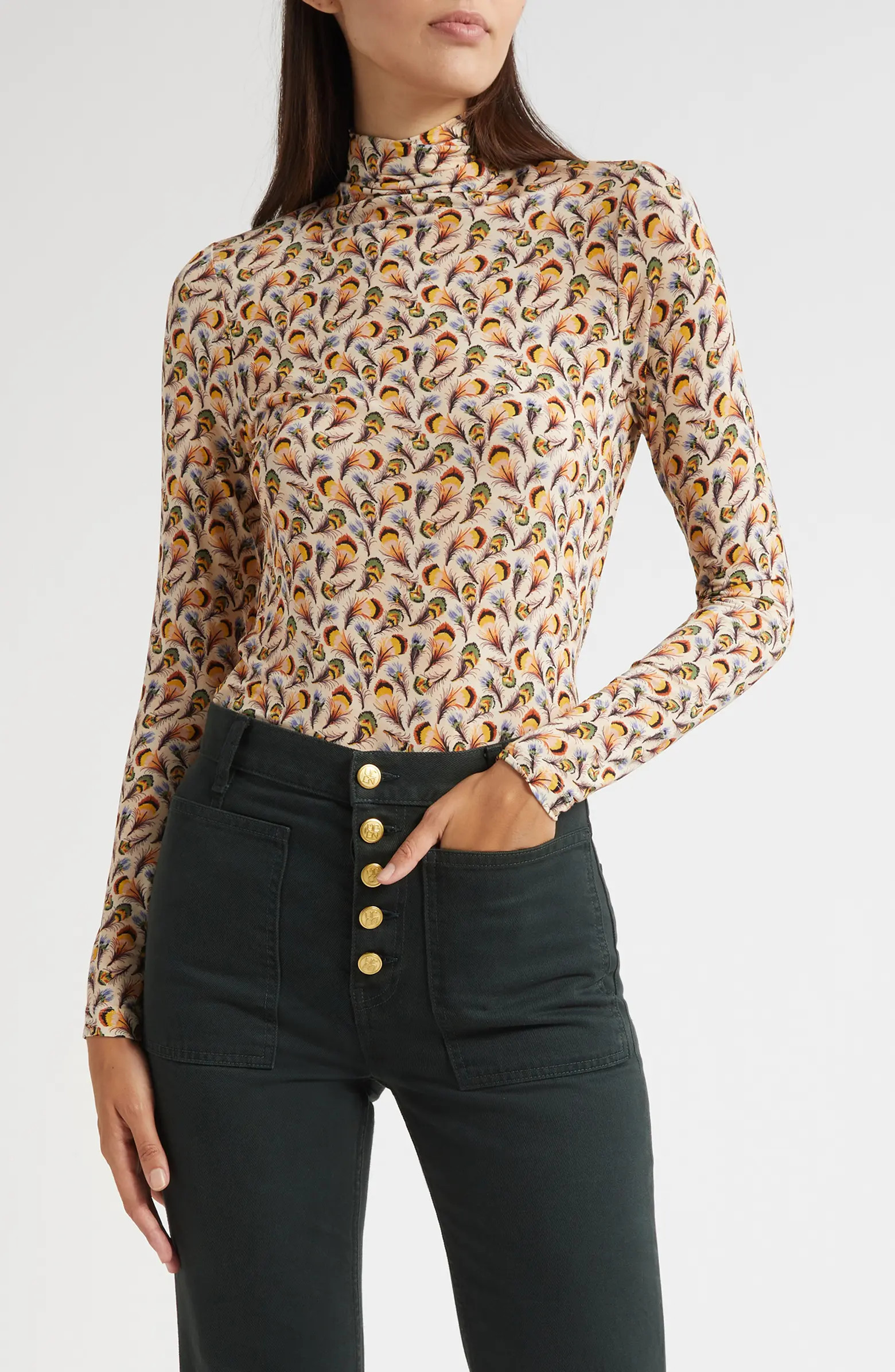Aurelia Funnel Neck Jersey Top | Nordstrom
