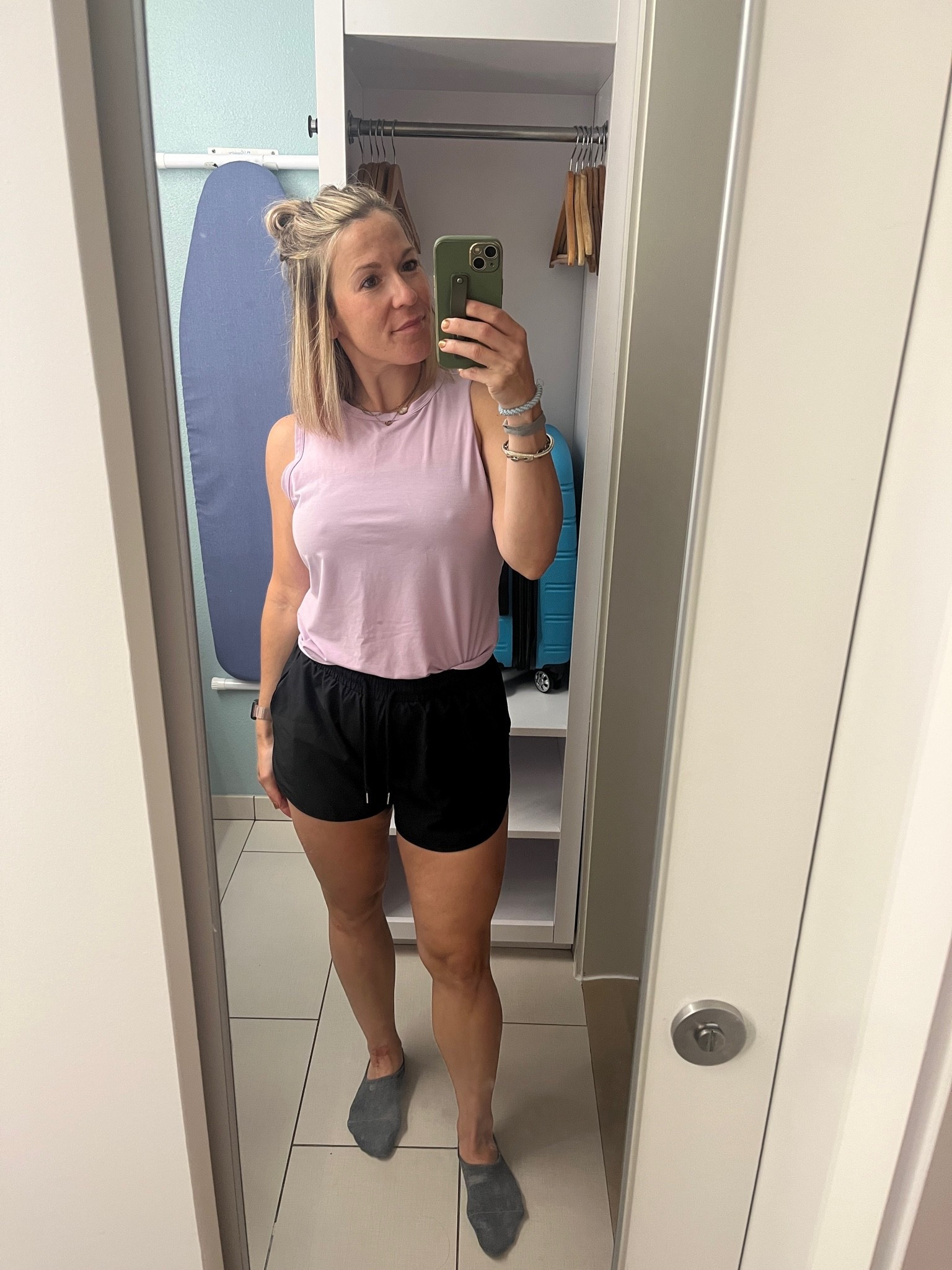 Day 1 OOTD. 

Honestly this outfit was amazing! Shorts were functional and dried super quick after getting wet. 
Tank is super lightweight and breathable so didn’t feel like I was soaked in sweat all day. 

Also. Cute. 

Shop everything ⬇️

#LTKootd #LTKgrwm #LTKmomlife