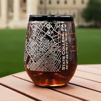 Penn State University Area Map Etched 17Oz Tumbler With Street Of College - Personalized Gift For Students, Graduates & Fans | Etsy (US)