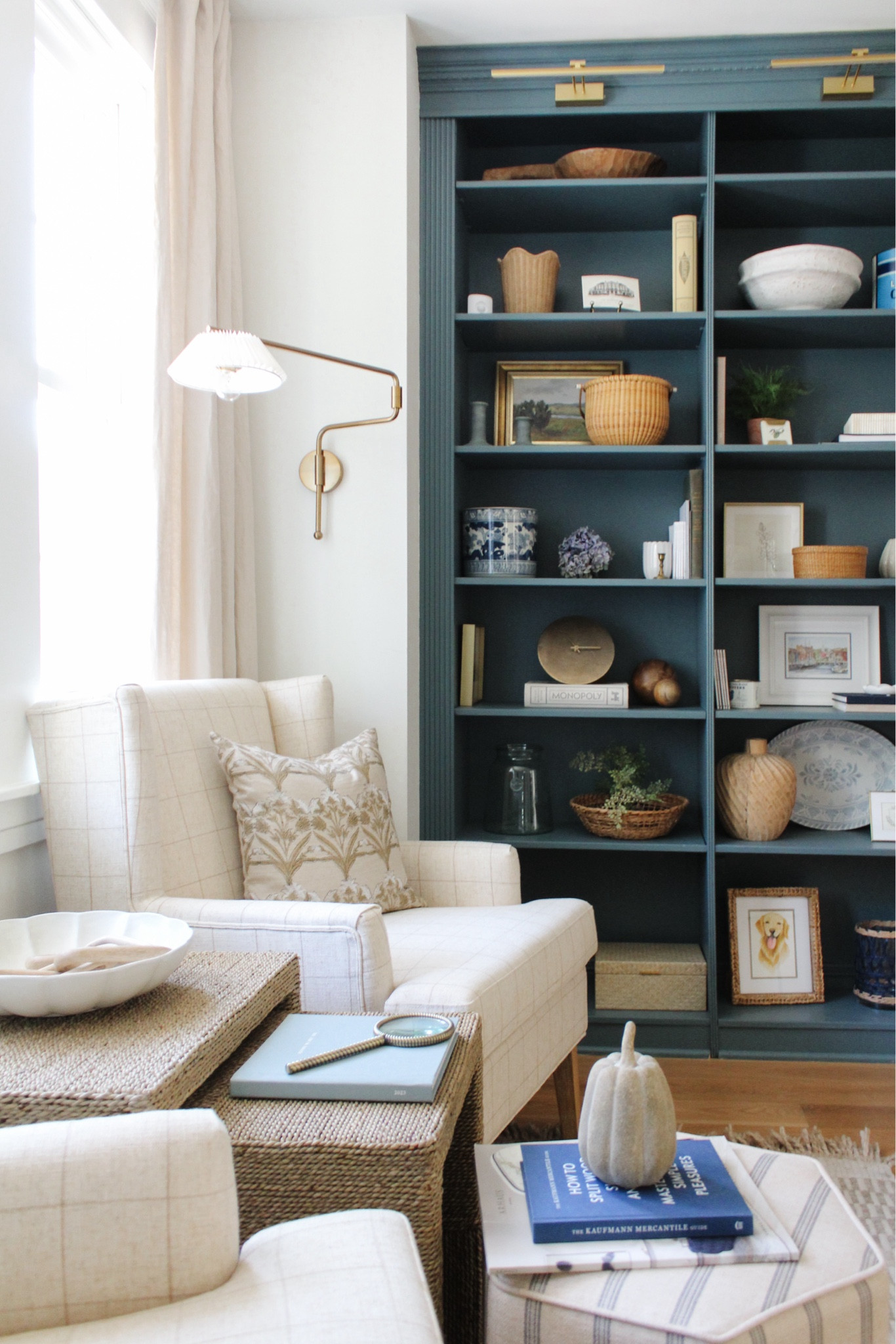 Sitting room shelf styling 

#LTKhome #LTKsalealert #LTKHoliday