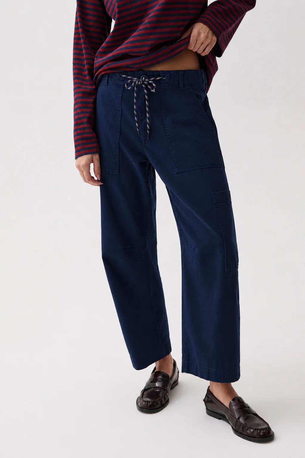 Sabrina Curved Utility Pants - Nautical | Pistola Denim