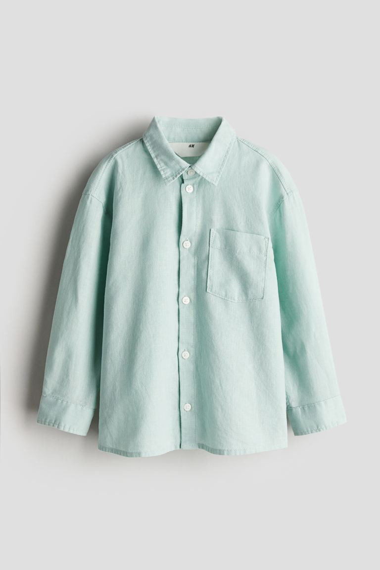 Linen-blend Shirt | H&M (US + CA)