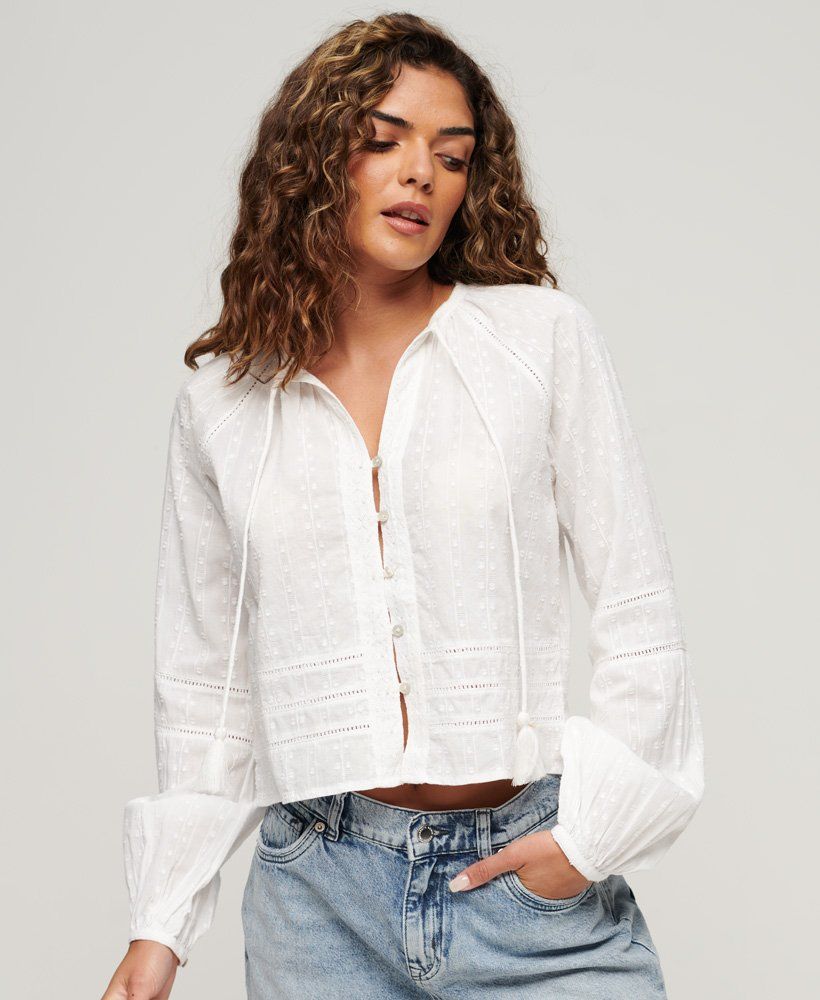 Womens - Cotton Beach Top in White | Superdry | Superdry (UK)