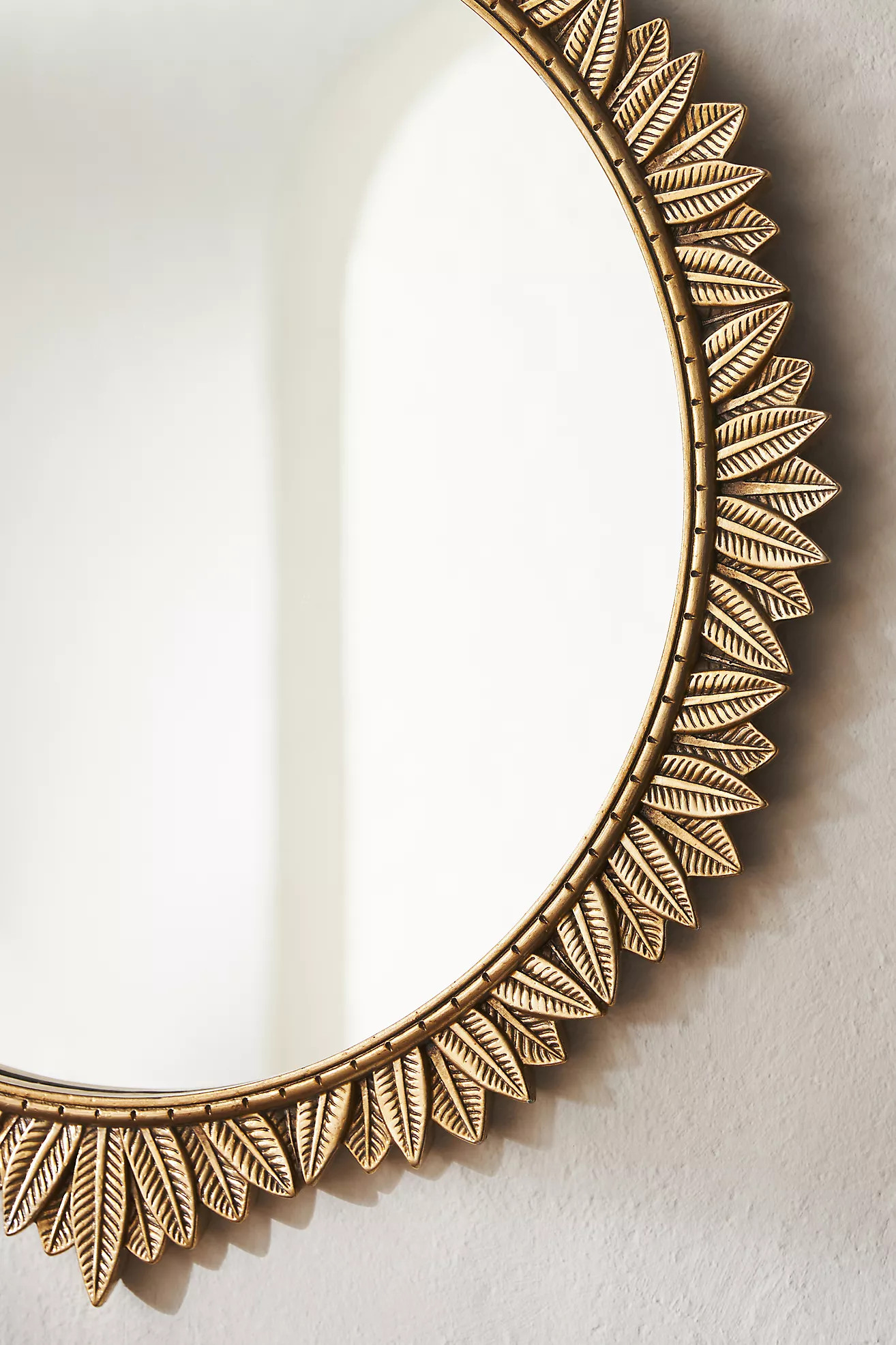 Demeter Round Wall Mirror | Anthropologie (US)