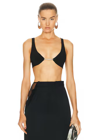 Grace Ling Vertebrae Bralette in Black | FWRD | FWRD 