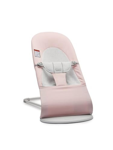 BabyBjörn Bouncer Balance Soft, Woven/Jersey, Light Pink/Grey | 2-in-1 Adjustable Baby Bouncer Seat and Toddler Chair, Newborn to Toddler (8-29 lbs), 4 Positions, Lightweight & Portable | Amazon (US)