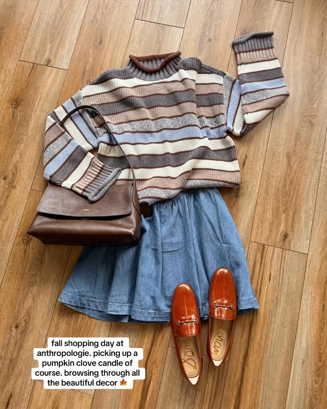 fall outfit ideas. fall fashion. denim dress. loafers.

#LTKSeasonal #LTKSaleAlert #LTKootd