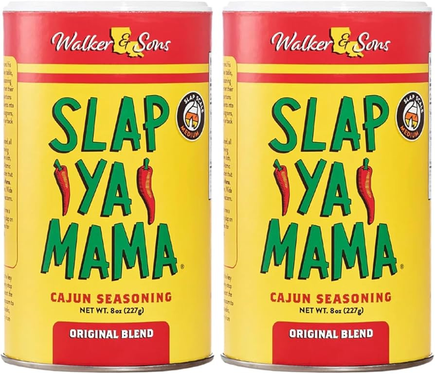 Slap Ya Mama Original Blend Cajun Seasoning - 8 oz Can, Pack of 2, All Natural, MSG Free, Kosher ... | Amazon (US)