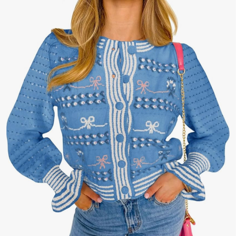 Grand millennial sweater | bow sweater for women 

#LTKFindsUnder100 #LTKFindsUnder50 #LTKSeasonal