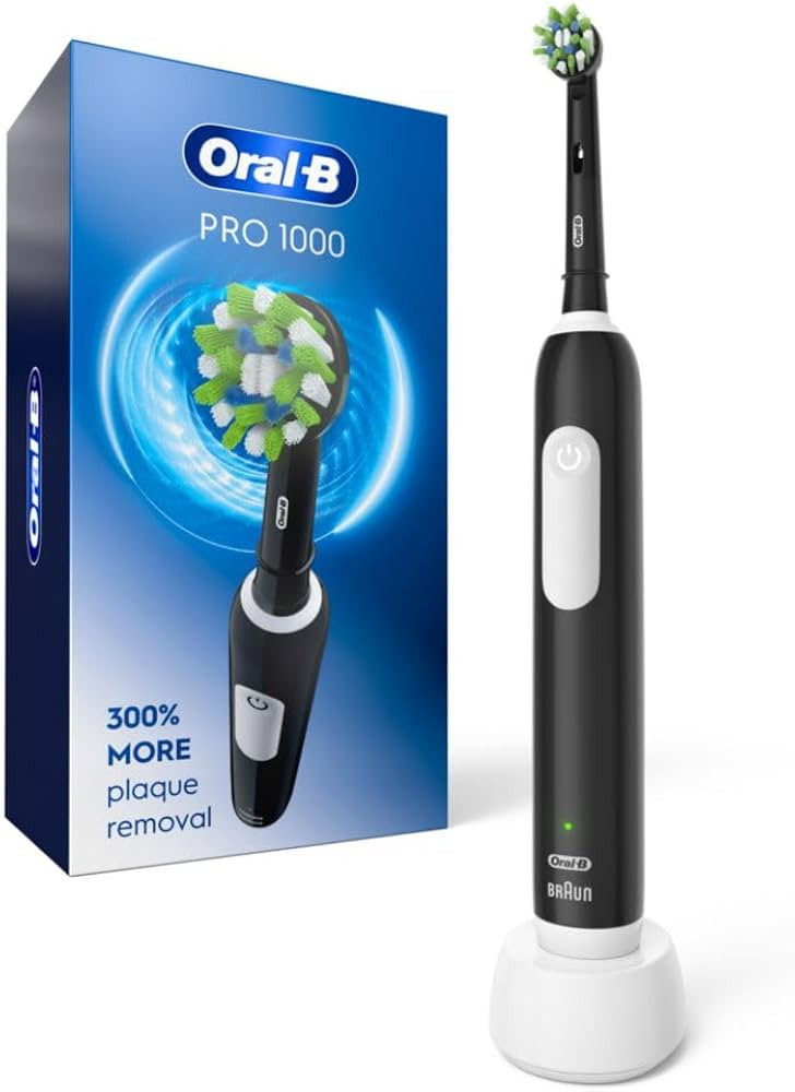 Oral-B Pro 1000 Rechargeable Electric Toothbrush, Black | Amazon (US)
