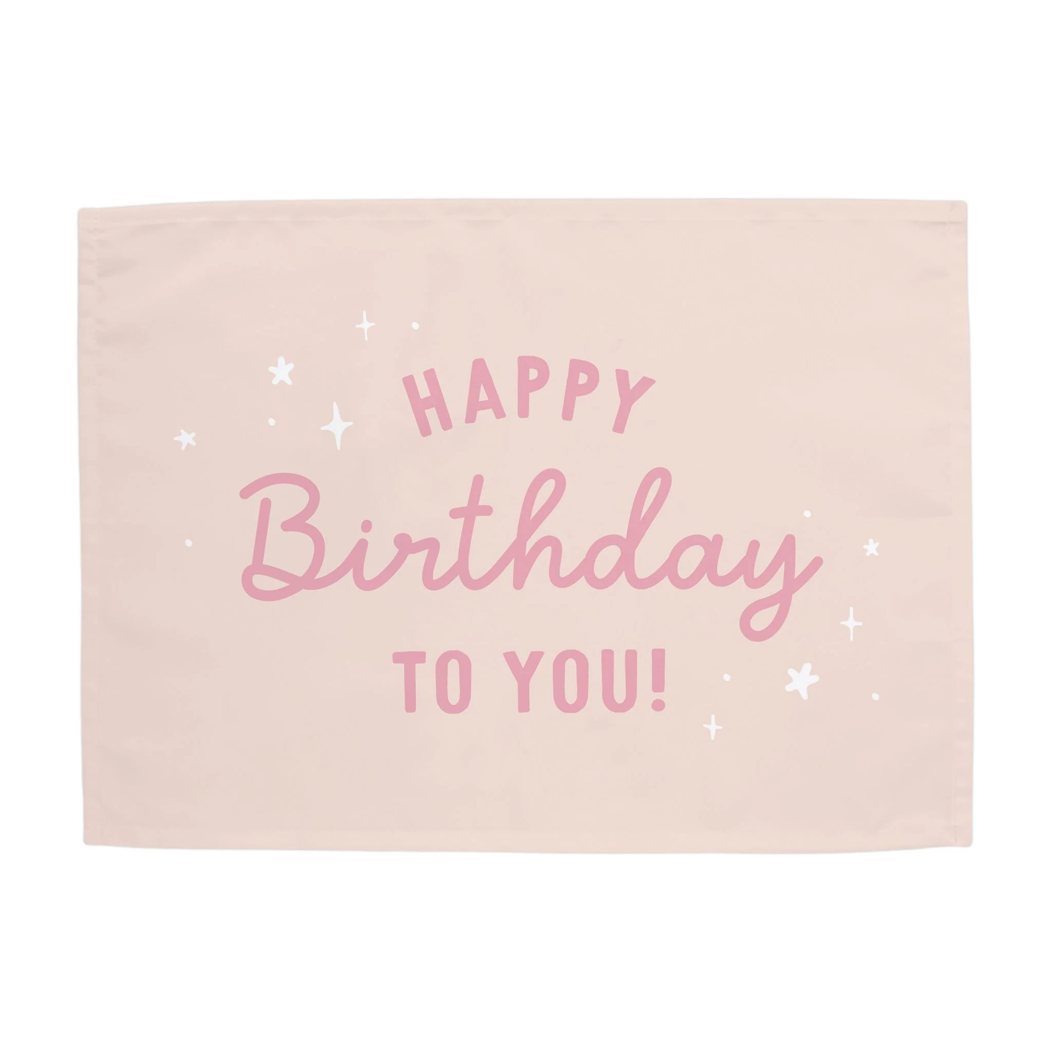 {Pink} Happy Birthday to You Banner | Hunny Prints