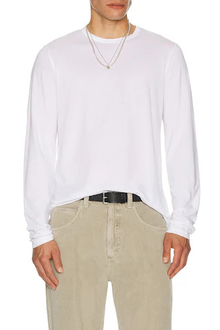 COTTON CITIZEN The Classic Crew Long Sleeve Tee in White | FWRD 