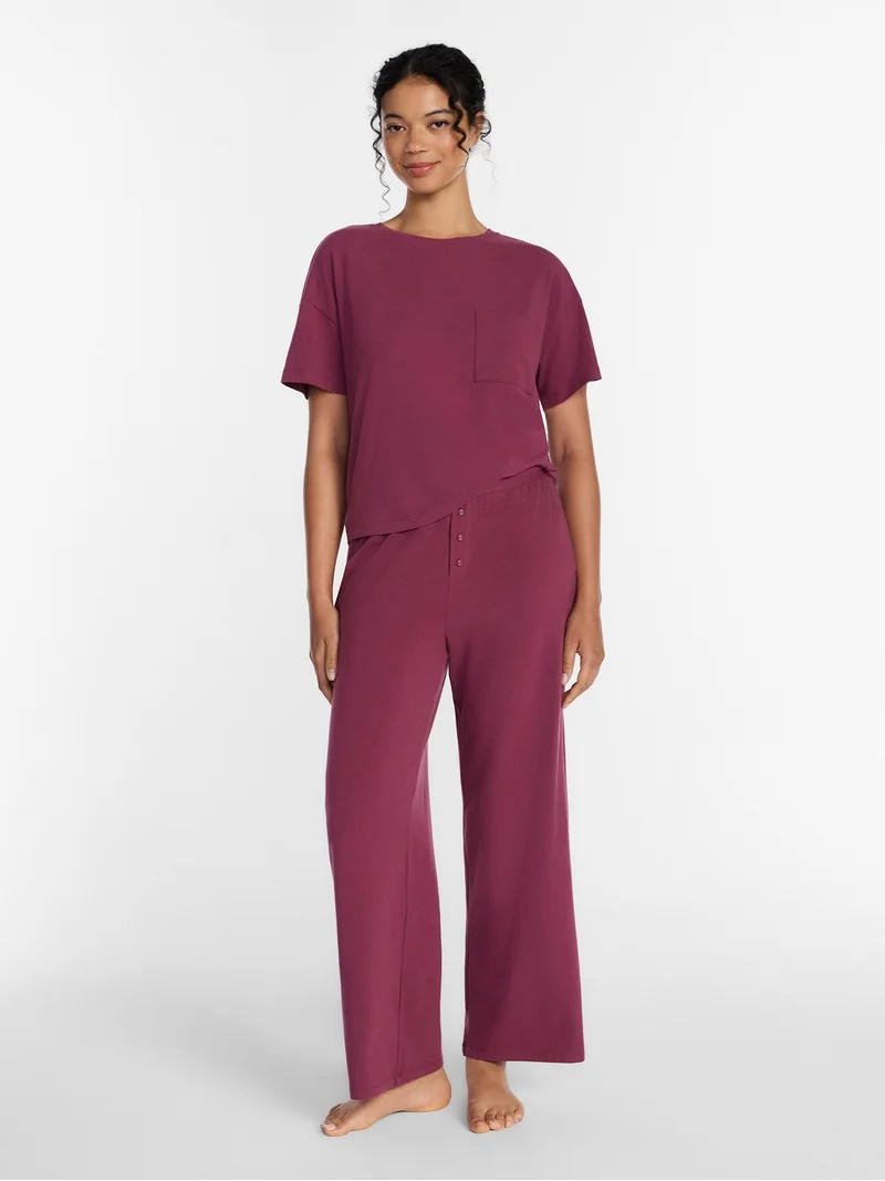 Joyspun Women\u2019s Cotton Blend Sleep Lounge Pants, Sizes S-3X | Walmart (US)