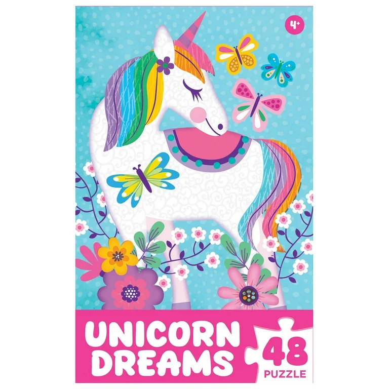 Unicorn Dreams 48 Pieces Interlocking Jigsaw Puzzle for Kids | Walmart (US)