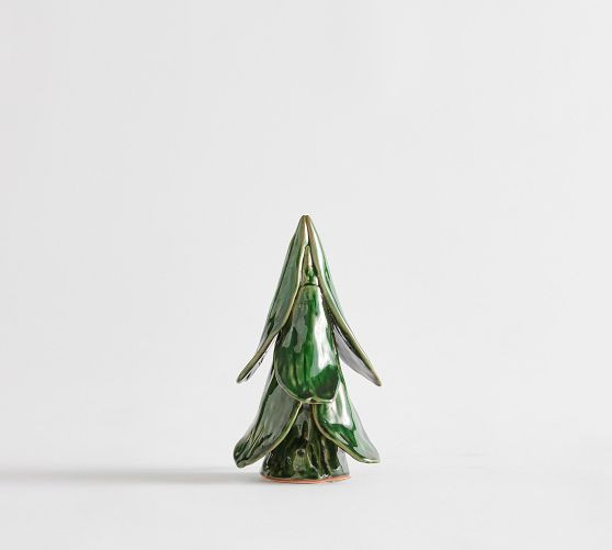 Ceramic Green Glossy Tree | Pottery Barn (US)