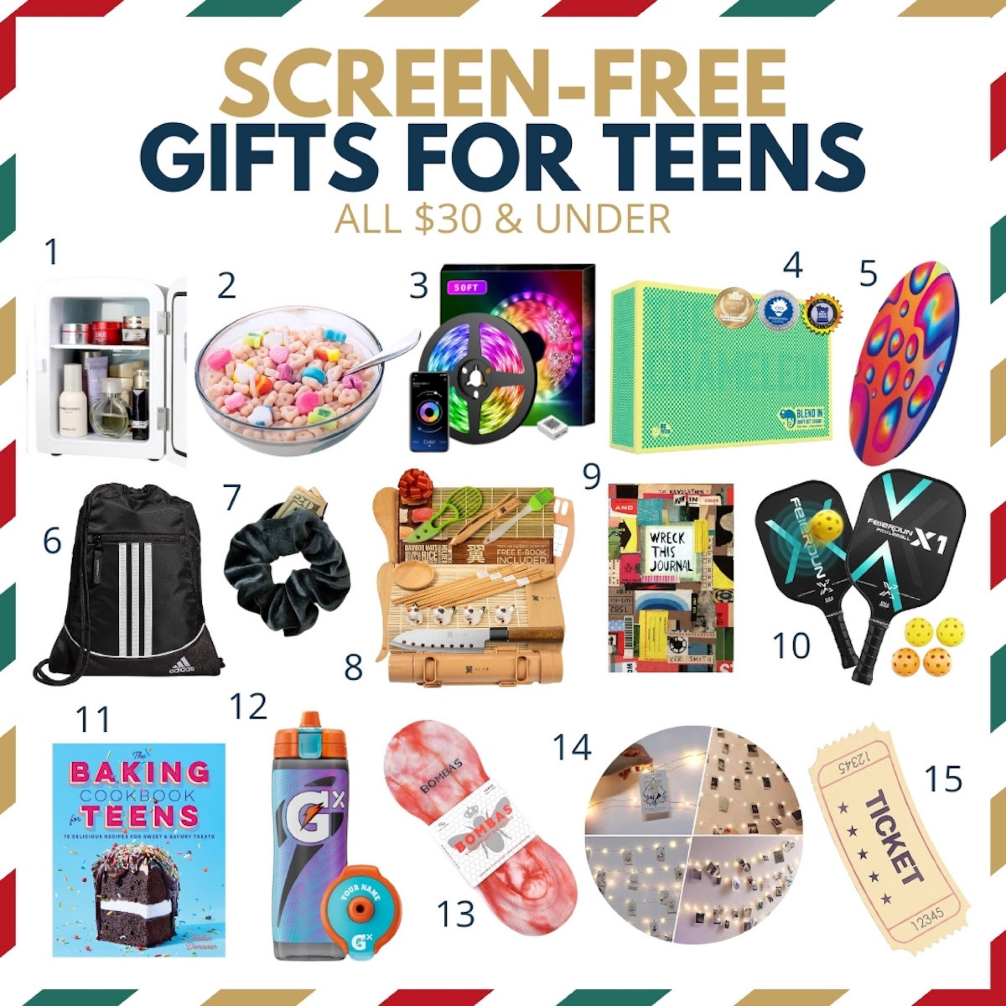 🎁✨ Screen-free fun that teens will actually love! 🎉 Whether they're crafting their favorite rolls with a sushi-making kit, setting the vibe with strip lights or clip string lights, or getting active with an affordable pickleball set (on clearance—run, don’t walk!), these picks are perfect and all under $30. 🙌 Say goodbye to screens and hello to creativity, connection, and activity! 🏓🍣💡
Which one would your teen love? Tap to shop and make their day! 💕 #TeenGiftGuide #ScreenFreeFun

#LTKSeasonal #LTKGiftGuide #LTKKids
