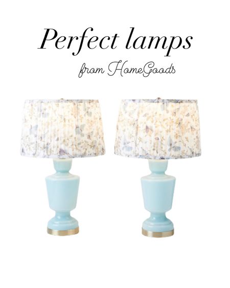 Gorgeous glass floral shade lamps from HomeGoods $99.99 for both! 

#LTKFind #LTKhome #LTKbeauty