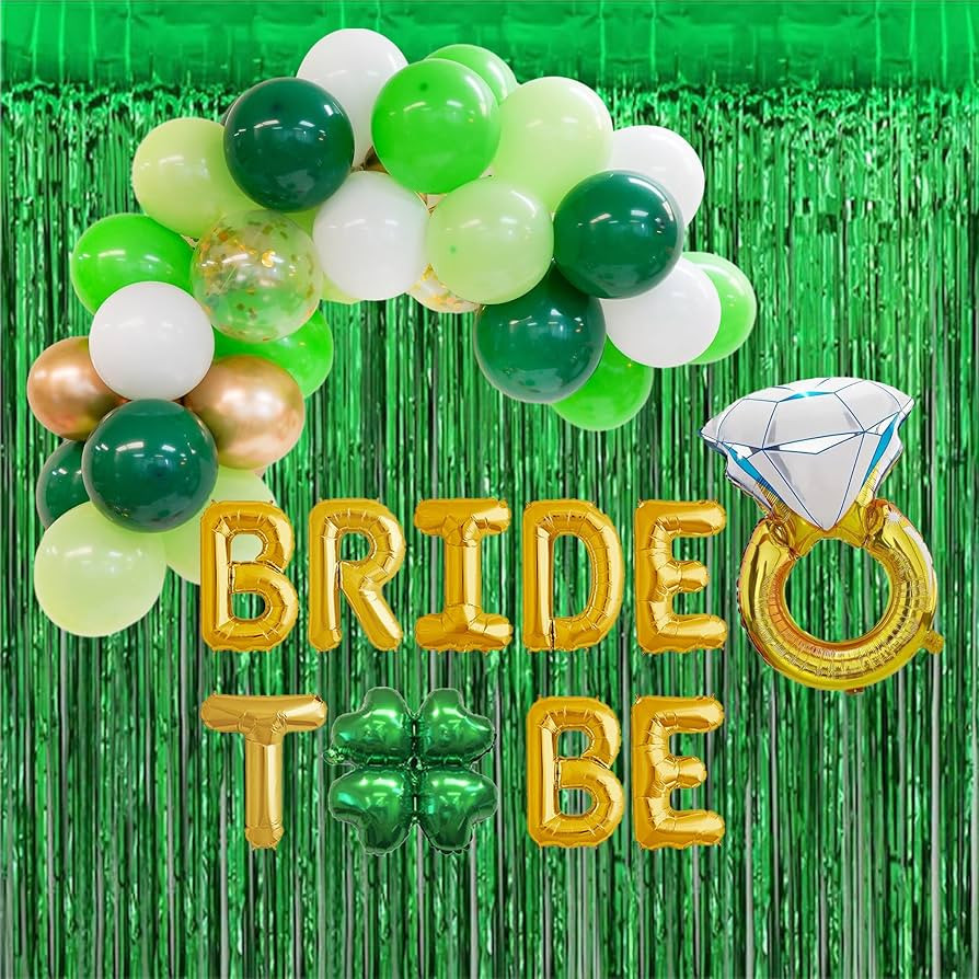 100% LIKED-Bride to Be Patricks Bachelorette, St Patricks Day Bridal Shower Banner | Irish Bride ... | Amazon (US)