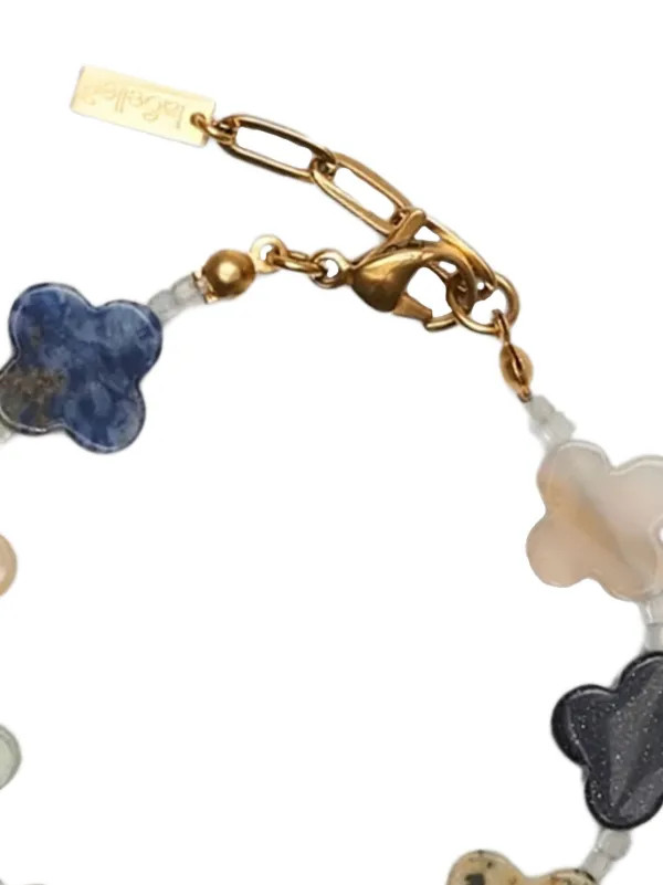 Labelled Jewelleryclover-embellished gemstone bracelet | Farfetch (BR)