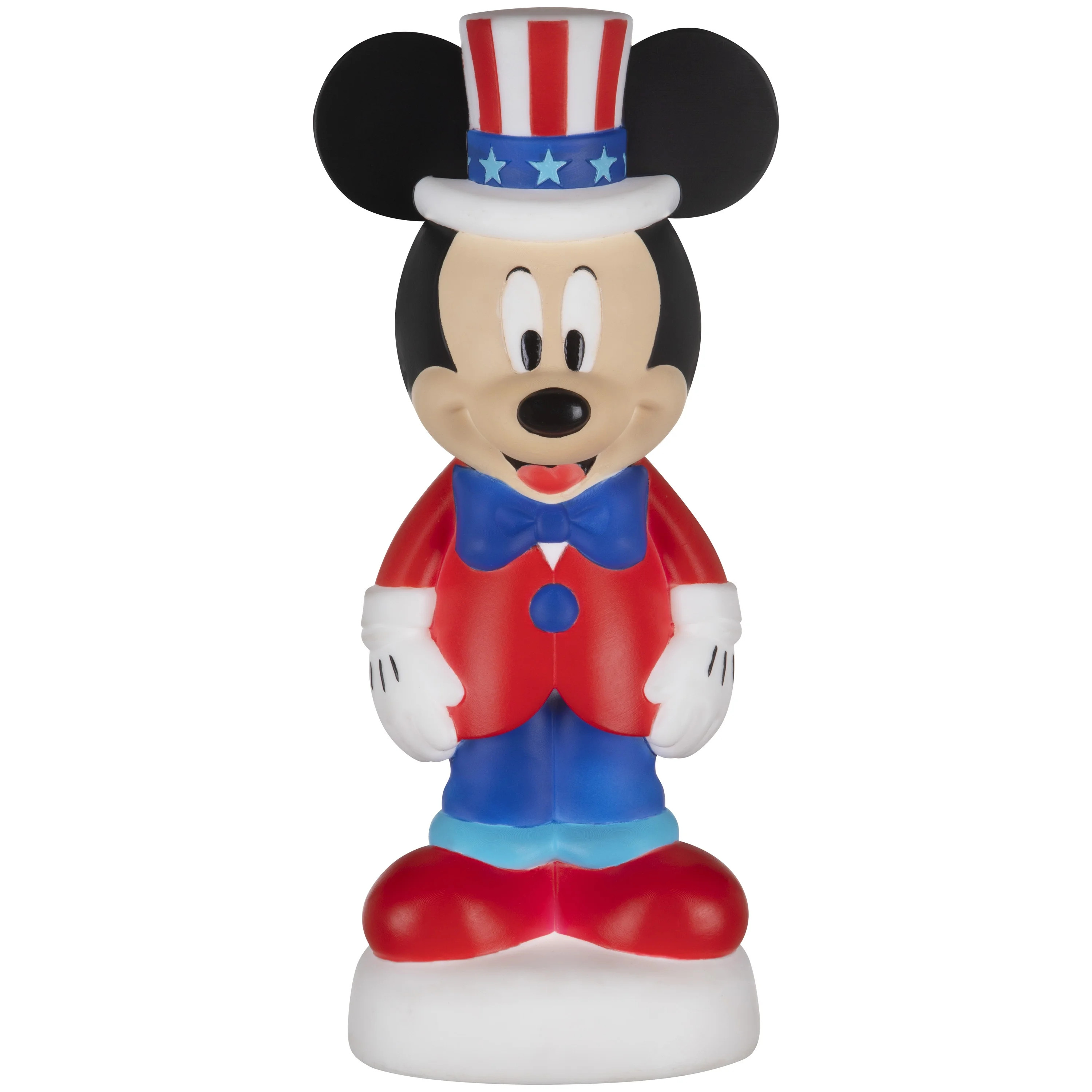 Disney 14" Patriotic Mickey Mouse Lighted Blow Mold Decor, Battery Operated | Walmart (US)