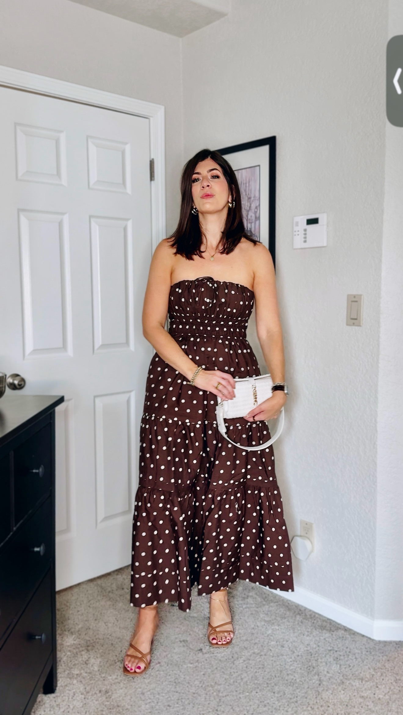 In a medium polka dot dress- code ANTHRO20
This look is major pretty woman vibes 

#LTKWedding #LTKSaleAlert #LTKMidsize