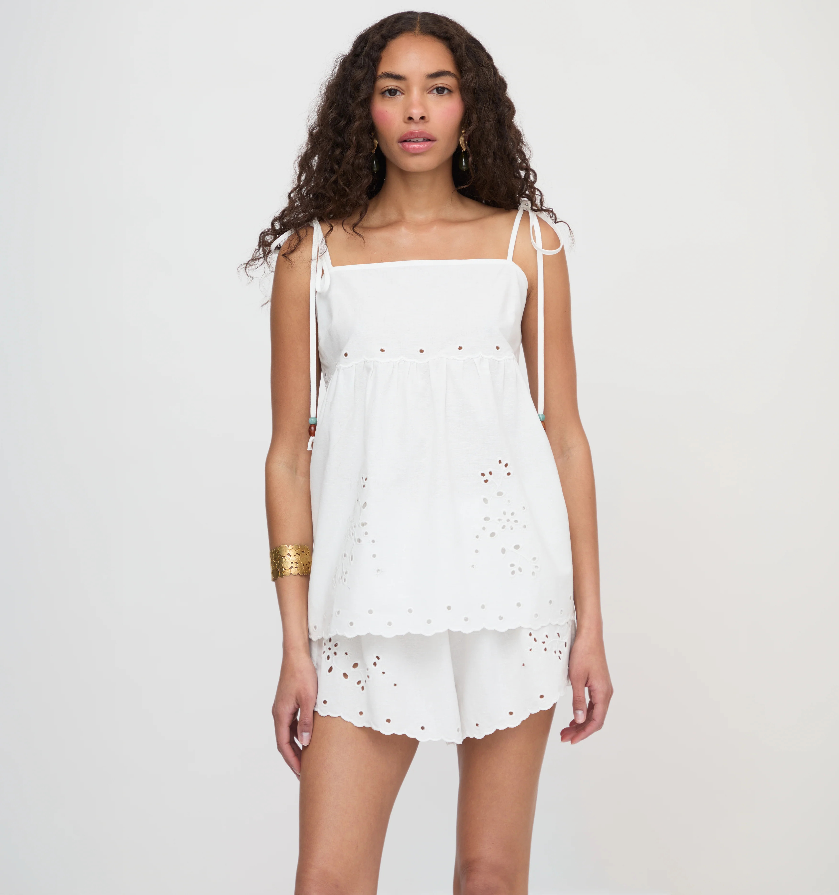 The Jessie Short - White Linen | Hill House Home US