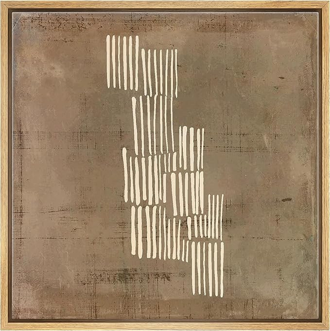 SIGNWIN Framed Canvas Print Wall Art Cascading Lines in Abstract Illustrations Modern Art Decorat... | Amazon (US)