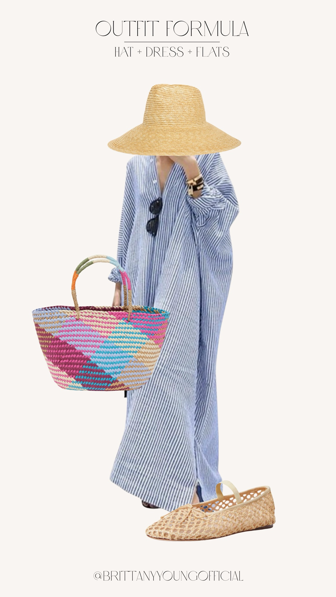 Hat + dress + flats 🐚✨

#LTKTravel #LTKSeasonal #LTKStyleTip
