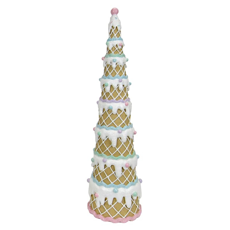 Mrs. Claus' Bakery Waffle Tree with Frosting, 16" | At Home