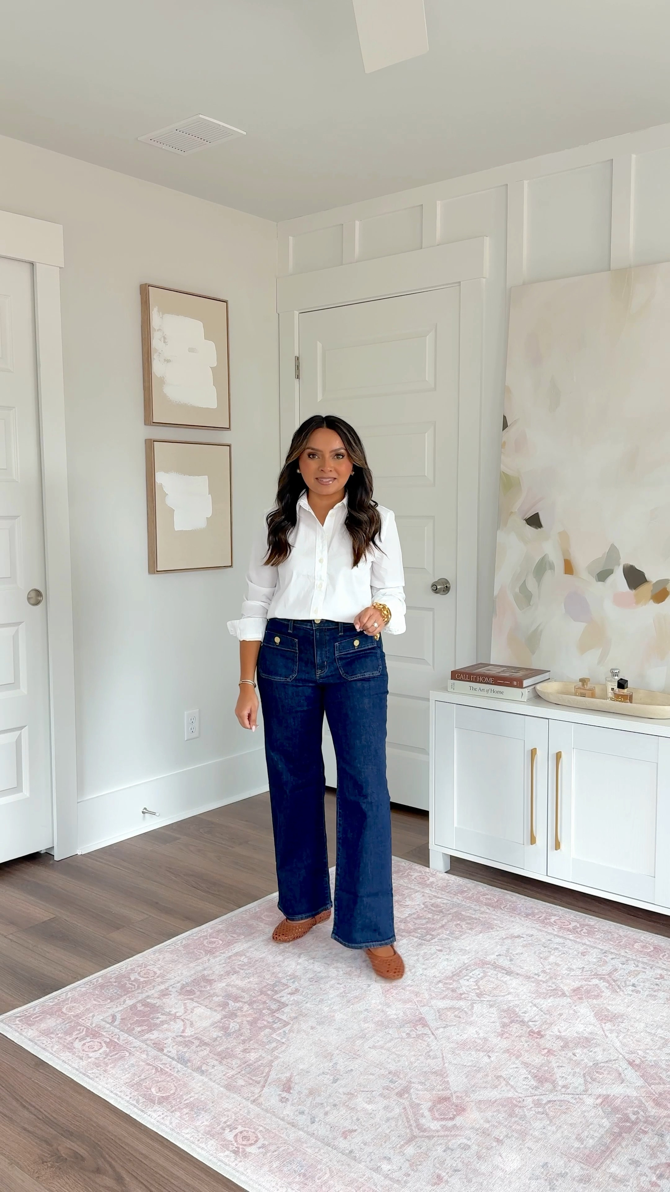 White button down top size xs petite TTS
Flare sailor jeans size 26 petite TTS
Brown flats size 5 TTS


Comment SHOP below to receive a DM with the link to shop this post on my LTK ⬇ https://liketk.it/55Ew1 #ltkpetite #ltksalealert #ltkstyletip

#LTKSaleAlert #LTKStyleTip #LTKPetite