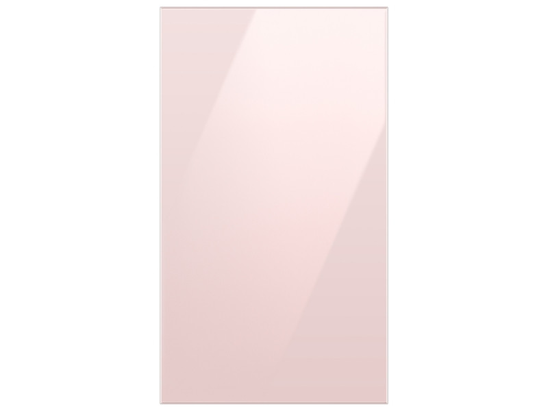 Bespoke 4-Door Flex™ Refrigerator Panel in Pink Glass - Bottom Panel | Samsung