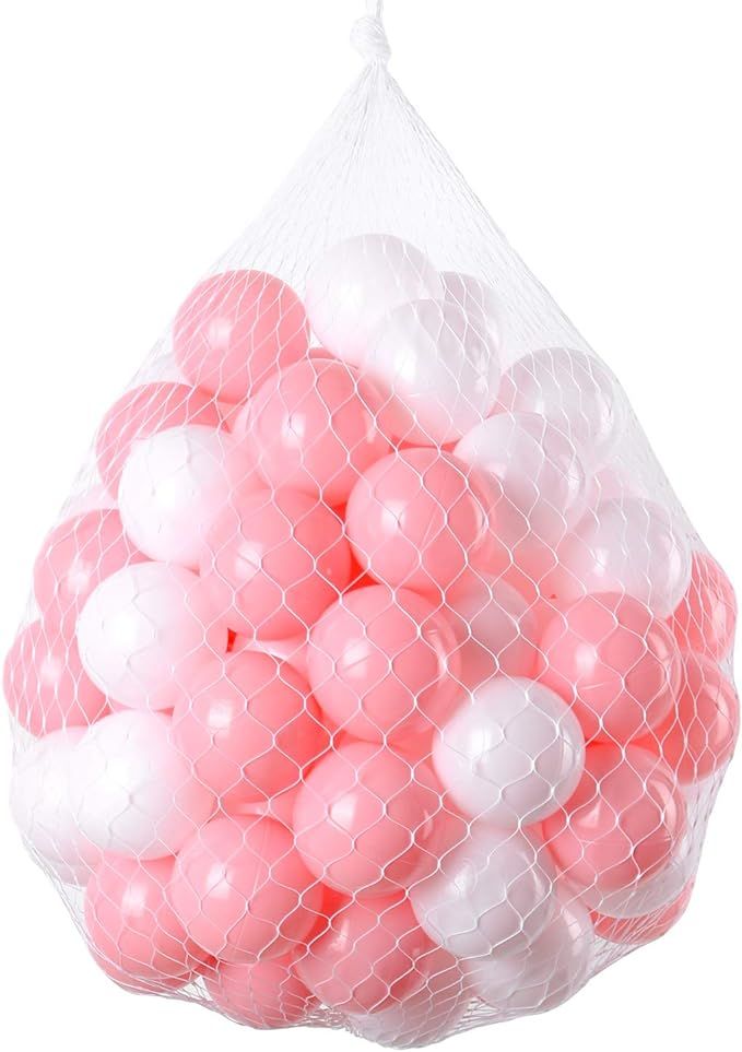 TRENDBOX 100 pcs Macaron Ball Pit Balls Plastic Balls for Ball Pit Pool Playpen Babies Kids Child... | Amazon (US)