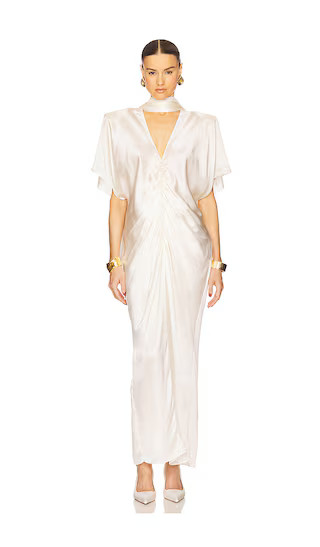 The Demeter Dress in Silk Lyocell in Cream | Revolve Clothing (Global)