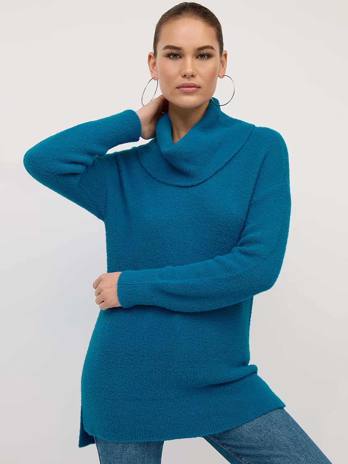 Cowl-Neck Super-Soft Sweater - New York & Company | New York & Company