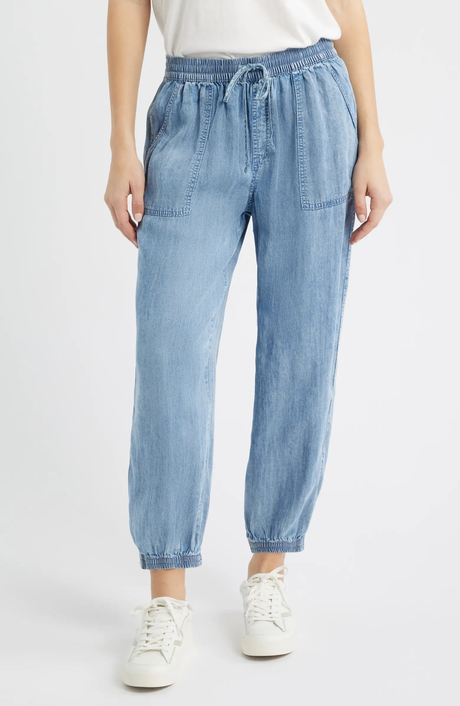 Andi Chambray Drawstring Joggers | Nordstrom