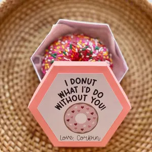 Donut Valentine, Donut Box, Treat Box, Valentines, Teacher Gift, Custom Made, Editable, Valentine... | Etsy (US)